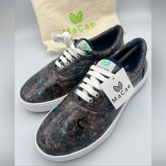 MaCae Original Recycled Mix Lace-Up Sneakers Unisex SZ 9 MEN 11 WOMEN NEW W/Tag - Picture 1 of 15